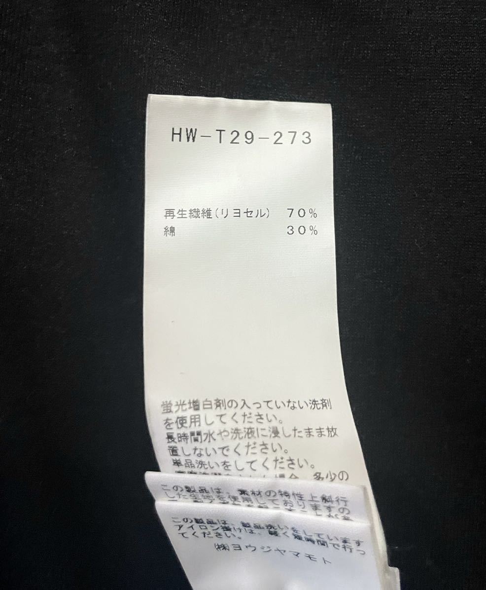 Yohji Yamamoto POUR HOMME ヨウジヤマモト 18ss着る服ないの 長袖Tシャツ 黒 ブラック ロングスリーブ ロンt カットソー_画像3