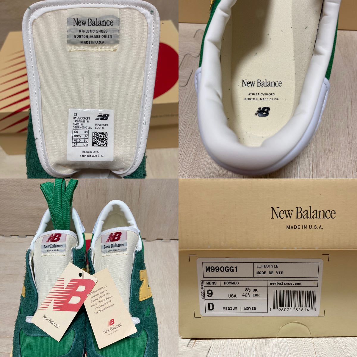 《サイズ27.0》ニューバランス 990GG1 New BALANCE テディサンティス teddy sandals アメリカ製 made in USAの画像4