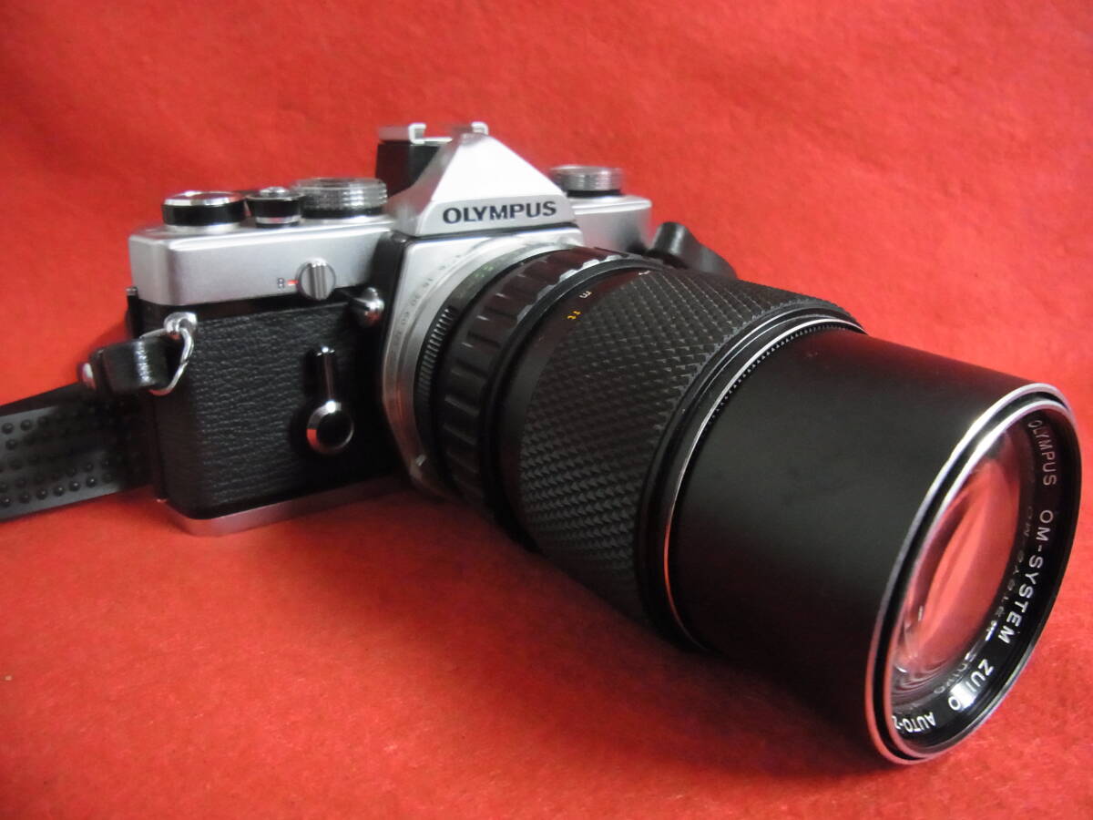 K38/一眼レフカメラ シャッター確認済み OLYMPUS OM-1 レンズ OM-SYSTEM ZUIKO AUTO-ZOOM 1:4 f=75~150mm 他多数出品中_画像1