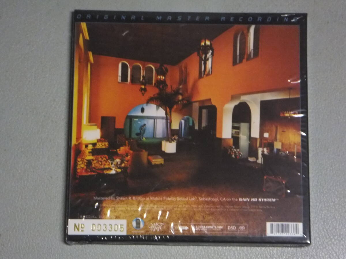 新品(US)★MFSL社製★紙ジャケSACD(HYBRID)★ナンバリング入/REMASTER★HOTEL CALIFORNIA★イーグルス_画像2