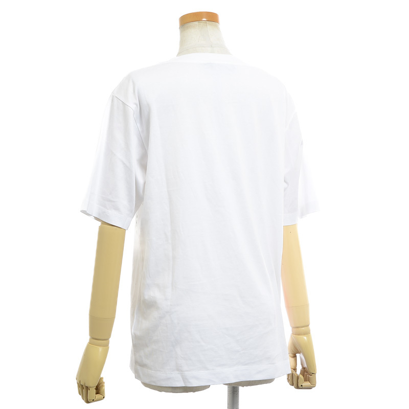 値下げ ドルチェ＆ガッバーナ フローラルプリント Tシャツ コットン ホワイト F8O19Z　36サイズ ブランドピース_画像2