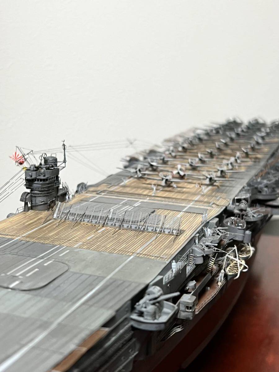 1/350 日本海軍航空母艦　加賀　(ケース付属) 　精密塗装完成品_画像5