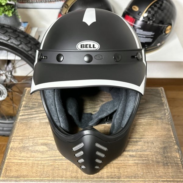 ★BELL Moto-3 FASTHOUSE OLD ROAD ベル モト3 復刻版 オフロードヘルメット マットブラック/L 箱なし 安心の即納です♪_画像6