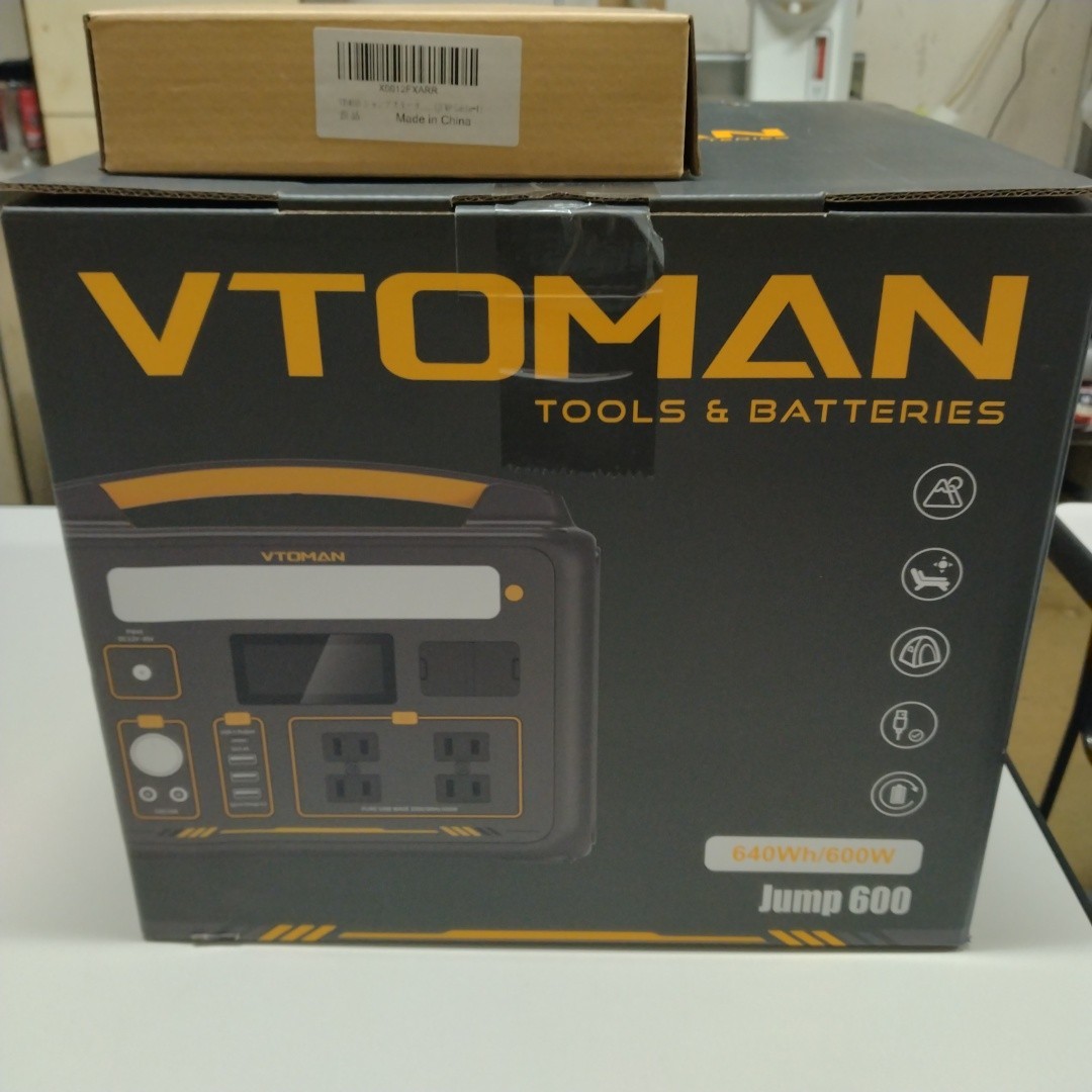 * VTOMAN JUMP600 portable power supply high capacity Lynn acid iron 640Wh/200000mAh unused goods *