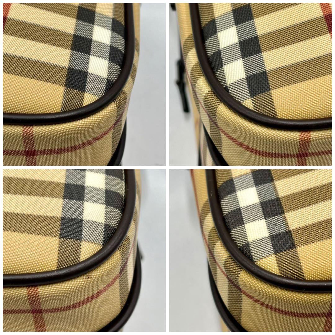 【未使用級】Burberry バーバリー Burberry London ワンショルダー PVC ノバチェック ロゴ A4サイズ 収納可能 メンズ レディース 斜め掛け_画像7