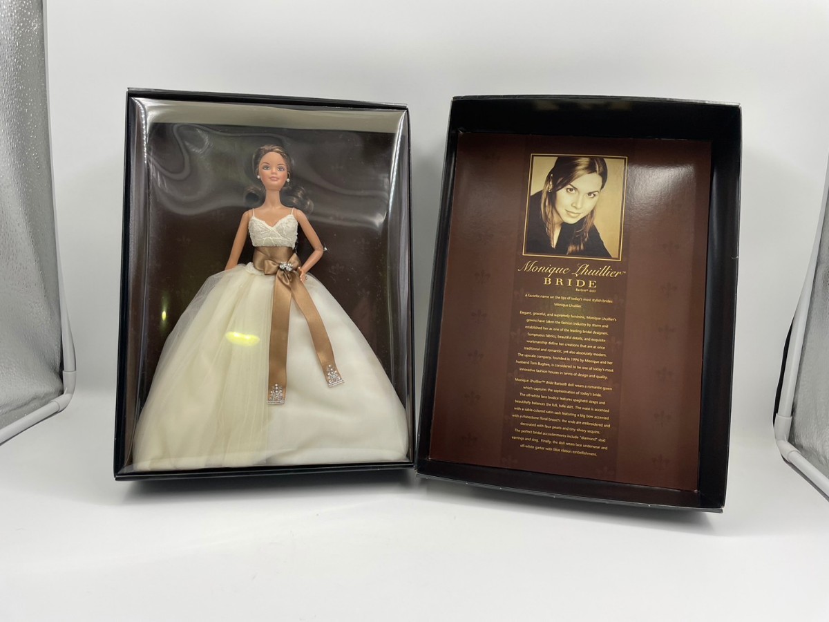 ⑨【★希少】Monique Lhuillier Bride Gold Label Barbie バービー の画像1