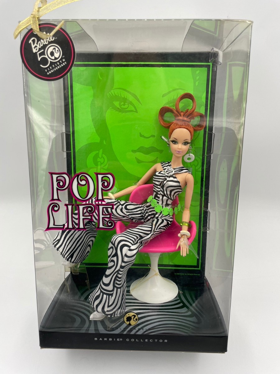 ⑩【★激レア品】MATTEL マテル バービー ポップライフ 50周年記念 着せ替え人形 Barbie POP LIFE モッズ バービーコレクション ドールの画像1