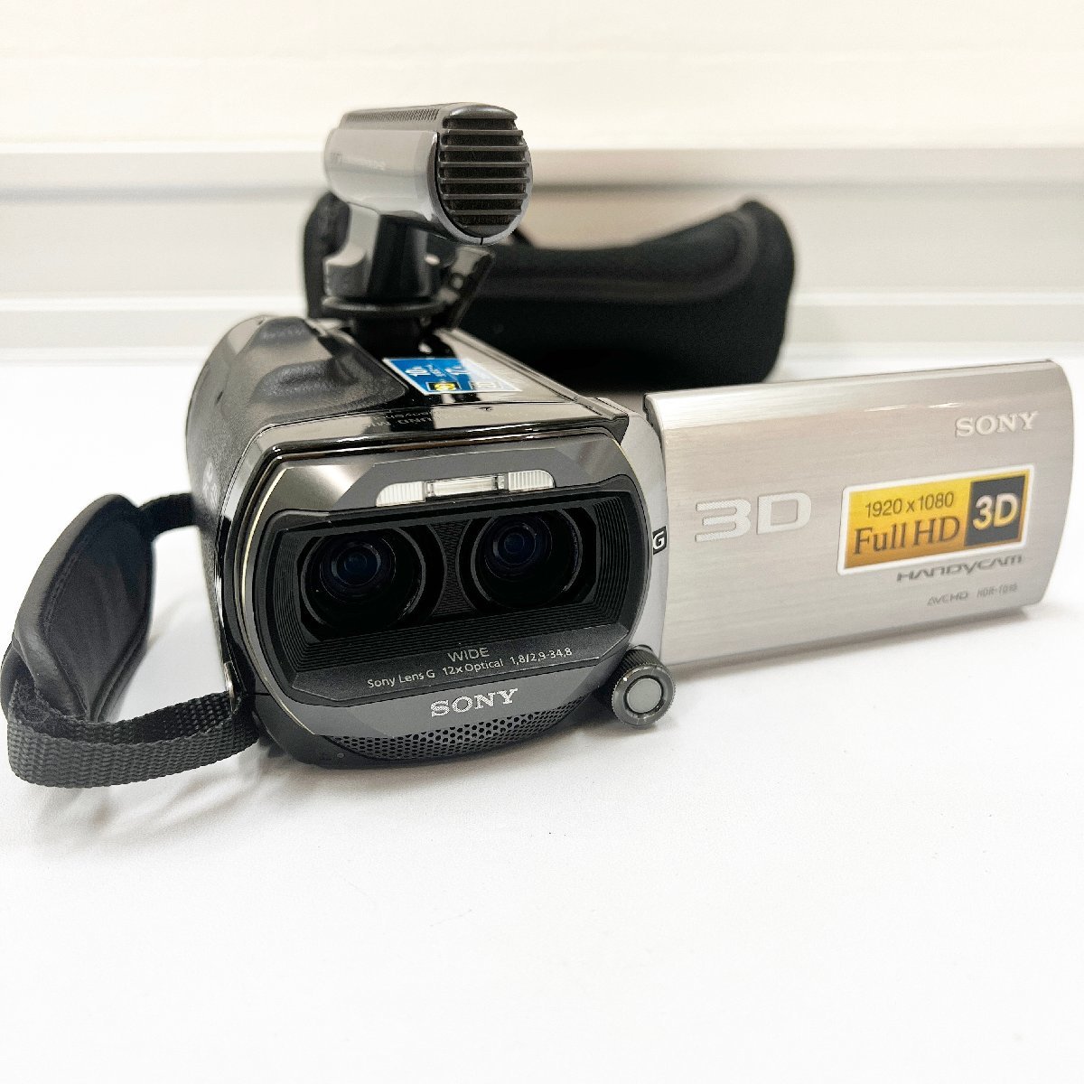 SONY ソニー 3D ビデオカメラ HDR-TD10 本体 収音 ECM-HGZ1 純正バッテリー NP-FV50_画像2