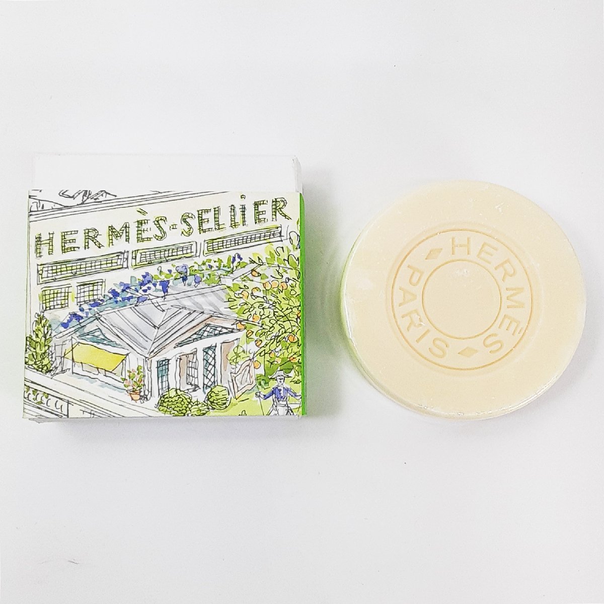 Hermes エルメス 屋根の上の庭 パフューム ド ソープ 石鹸 100g 未使用_エルメスソープ