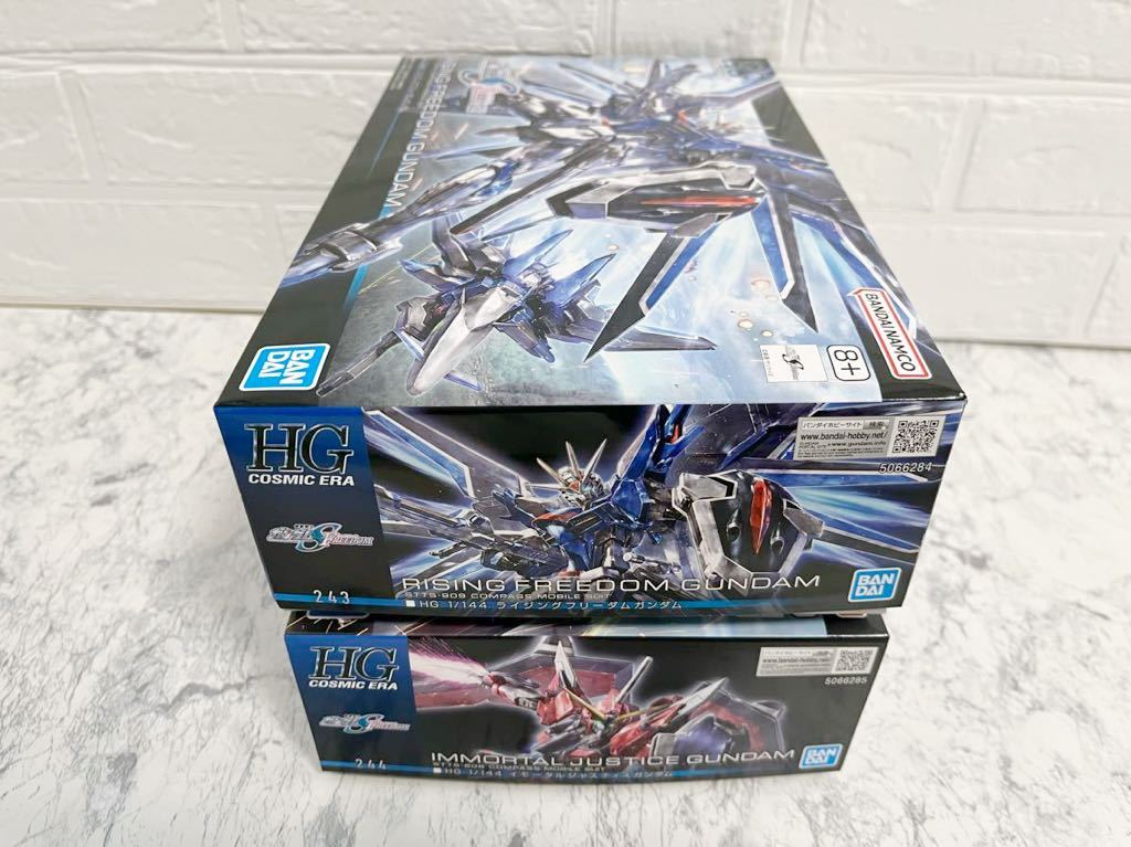 新品 未開封 HG 1/144 ライジングフリーダムガンダム イモータルジャスティスガンダム 機動戦士ガンダムSEED FREEDOM hguc mg rg ガンプラ_画像3