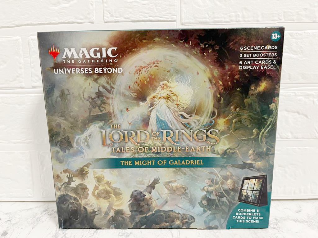 新品 未開封 MTG 指輪物語 中つ国の伝承 シーンボックス 英語版 マジック：ザ・ギャザリング Scene Box ホリデーリリース Galadriel_画像1