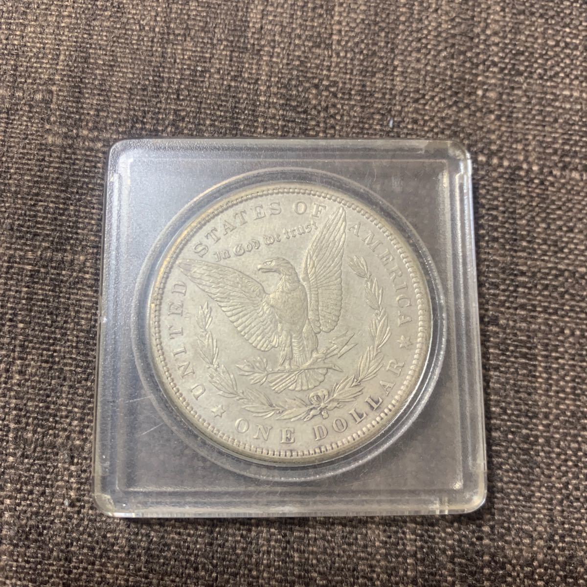 1890年 アメリカ モルガンダラー 1ドル 硬貨 銀貨 E・PLURIBUS UNUM UNITED STATES OF AMERICA ONE DOLLAR USA_画像2