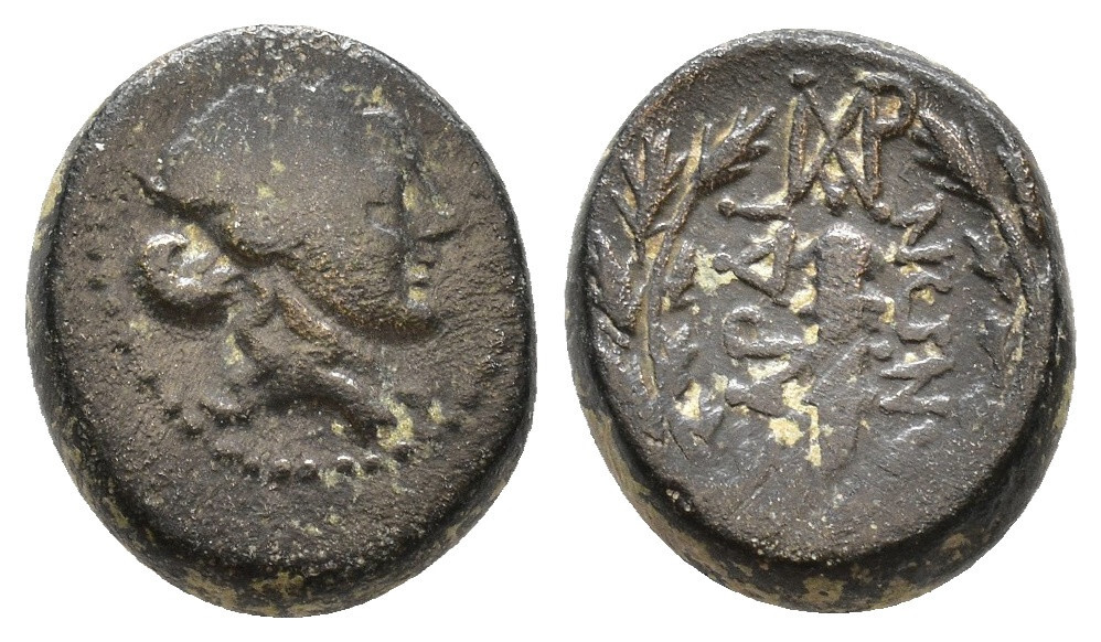 １円スタート! ★リディアの都市サルデスの古代ギリシャのコイン (200-0 BC)★古代ギリシャコイン _画像1