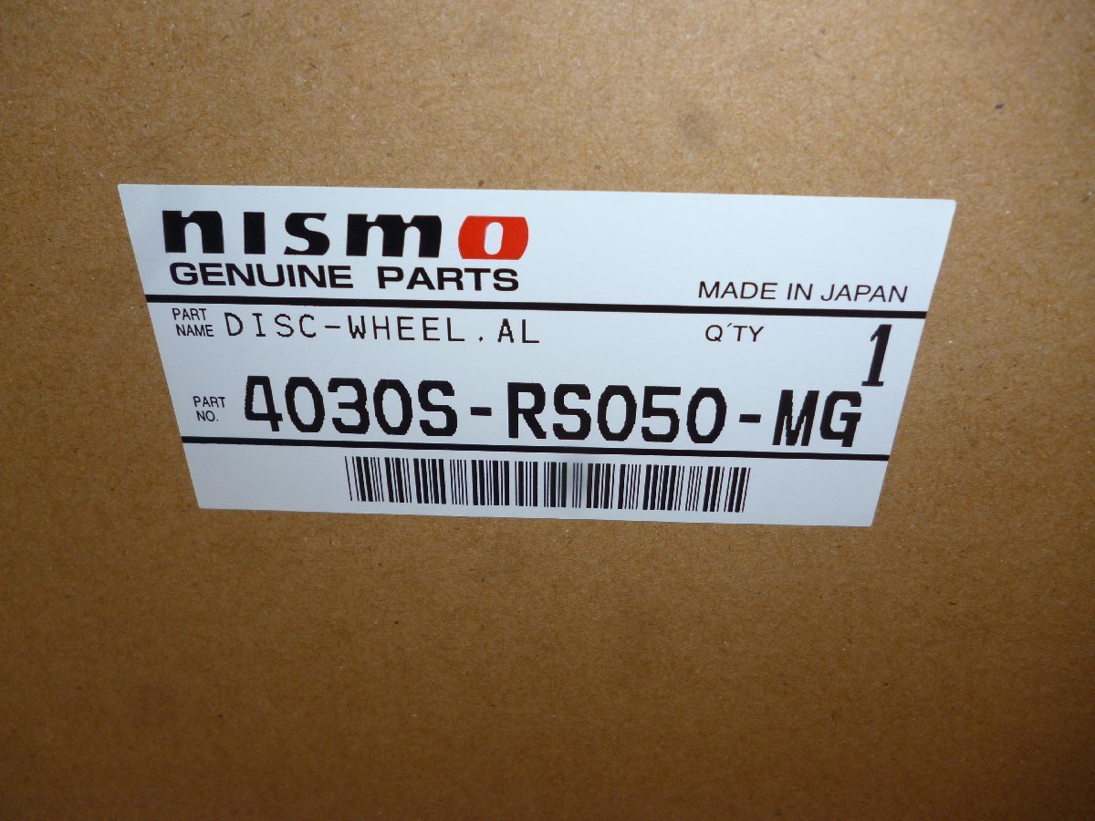 即納 新品 ニスモ nismo LMGT4 Aluminum Road Wheel Machining Logo Version フェアレディZ RZ34 4030S-RS060-MG×2 4030S-RS050-MG×2_画像4