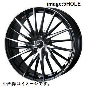 個人宅発送可能 ウエッズ Weds 19X7.5J +47 5穴 PCD114.3 PBMC ホイール 1本 LEONIS FR レオニス・エフアール (41689)_画像1