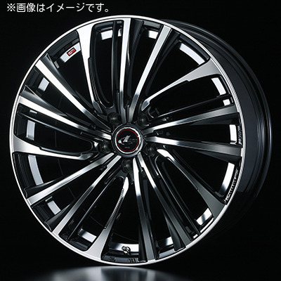 【個人宅発送可能】ウエッズ Weds 18X7.0J +55 5H 114.3 PBMC ホイール 1本 LEONIS FS レオニス・エフエス (39988)