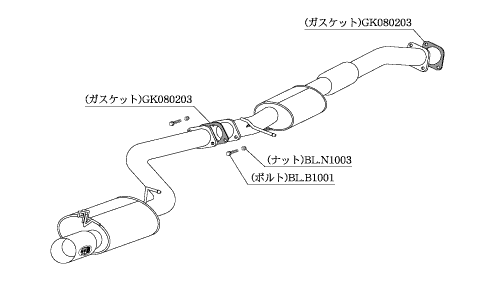 自動車関連業者直送限定 柿本 マフラー Kakimoto.R カキモトアール TOYOTA クレスタ JZX90 2.5_ツインターボ FR 4AT/5MT (TS320)