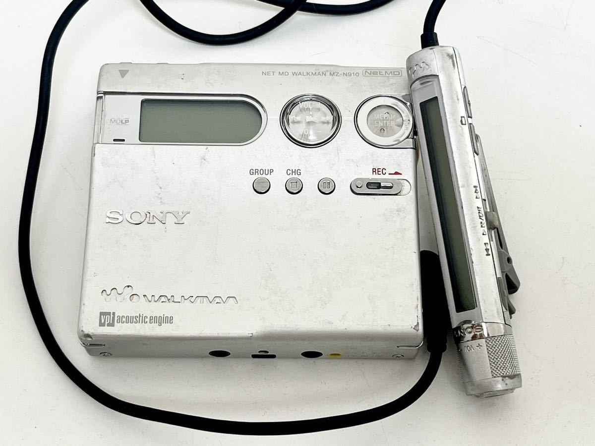 2h SONY ソニー MD WALKMAN MDウォークマン MZ-N910 TYPE-S リモコン 付き PORTABLE MINIDISC RECORDER ポータブルMDレコーダー 音響機器の画像1