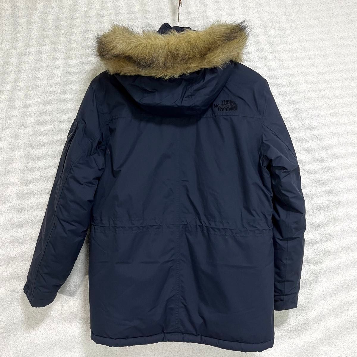 美品人気 ノースフェイス ダウンジャケット メンズS 透湿防水 フード着脱可 THE NORTH FACE グースダウン ロゴ刺繍