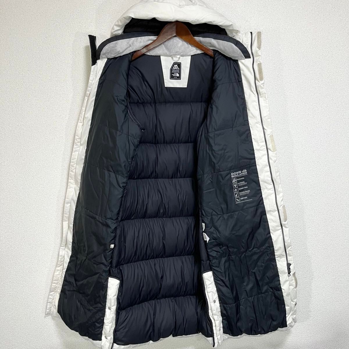 人気 THE NORTH FACE ダウンコート ホワイト メンズS グース 人気 THE NORTH FACE ダウンコート ホワイト メンズS グース