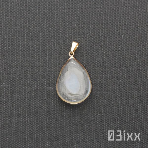 [03ixx]P003 coming off . natural stone resin specimen pendant top . type aquamarine Indigo sphere . Akira. stone 03ixx[3 month birthstone ]