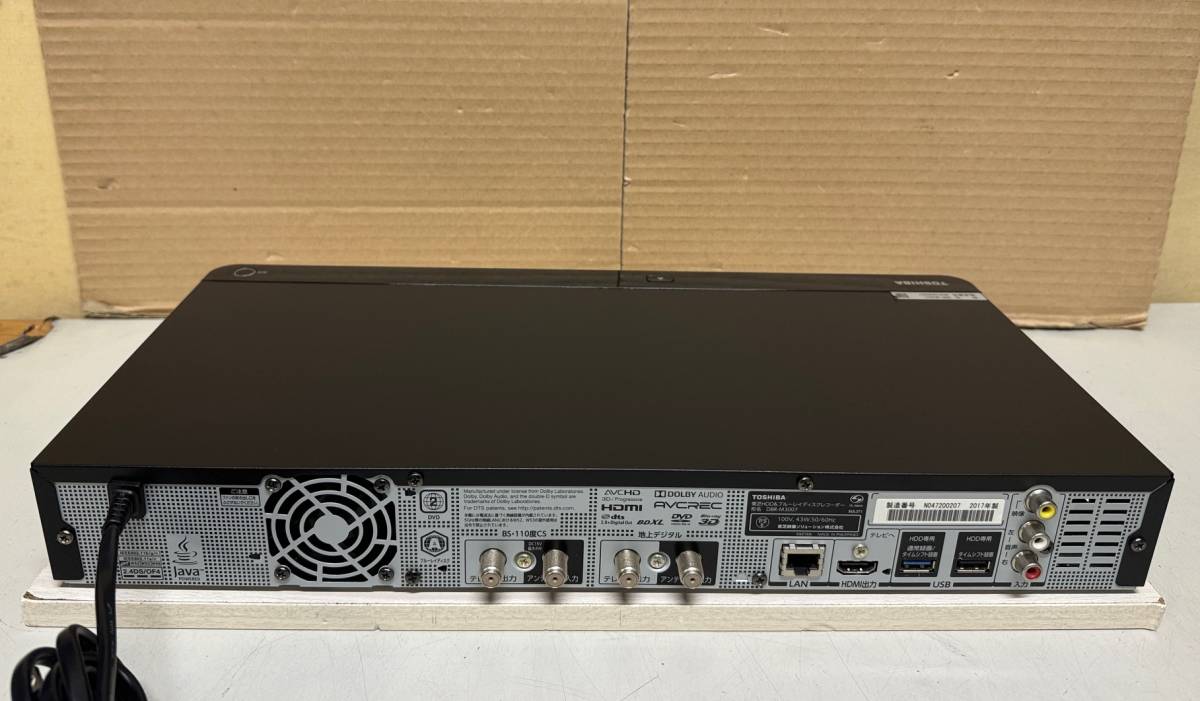安心!整備済 】 良品 TOSHIBA 【 DBR-M3007 】全録タイムシフト 安心!整備済 】 良品 TOSHIBA 【 DBR-M3007 】全録タイムシフト