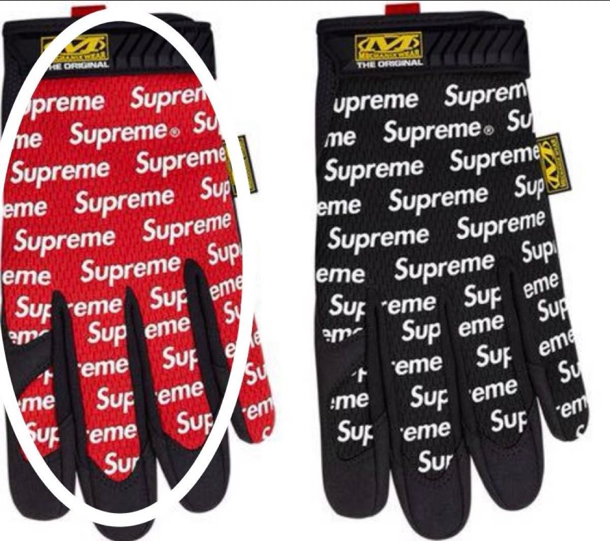 ★希少・コラボ品★Supreme x Mechanix WorkGloves 赤