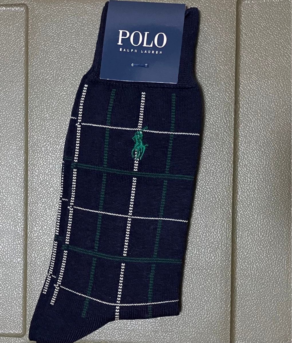 新品未使用タグ付　POLO RALPH LAUREN ラルフローレン　ポニー刺繍ロゴ　５足セットソックス　セット靴下