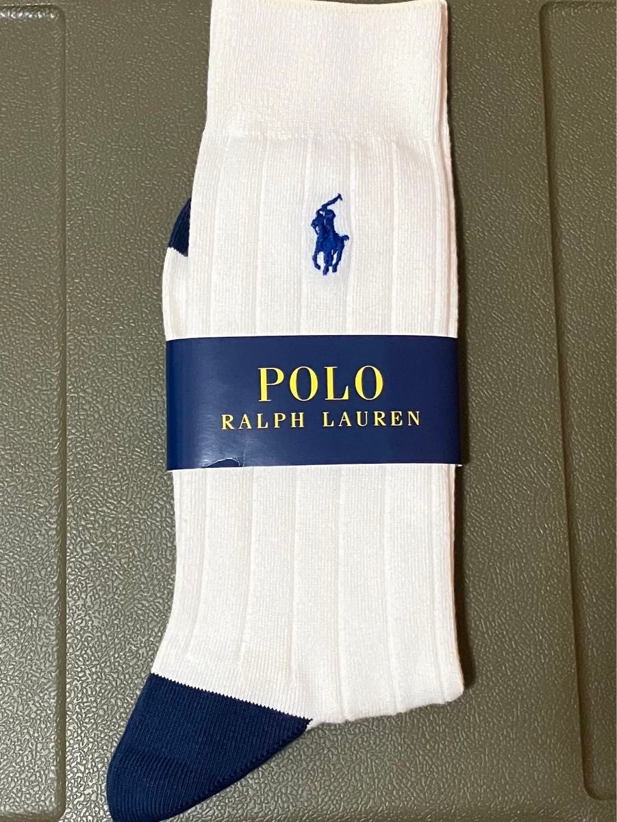 新品未使用タグ付　POLO RALPH LAUREN ラルフローレン　ポニー刺繍ロゴ　５足セットソックス　セット靴下