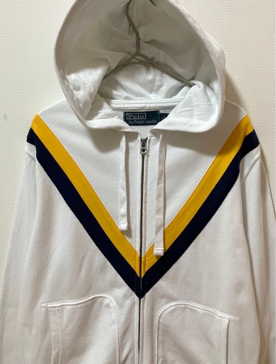 美品　POLO by RALPH LAUREN ラルフローレン　フルジップVラインパーカー　TALONジップ