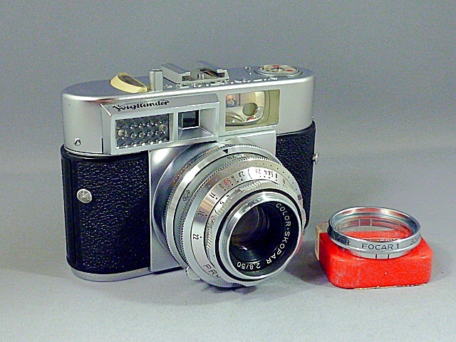 ★フォクトレンダー VITOMATIC Ⅱa Color-Skopar2.8/50 動作確認済 美品 クローズアップレンズ付