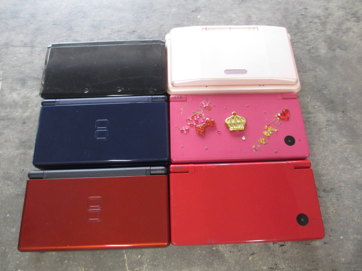 NINTENDO 3DS CTR-001 1台/DS lite USG-001 2台/DS NTR-001 1台/DS i TWL-001 2台/ジャンク 6台セット/任天堂 ニンテンドー_画像1