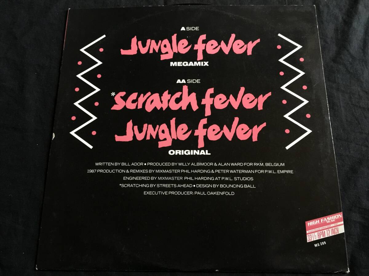 ★Kinkina / Jungle Fever (1987 Megamixes) 12EP★Qsfb5★ CGD INT 15309の画像3