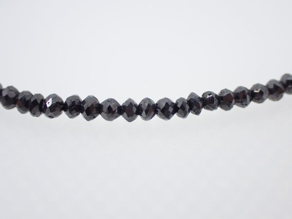 Black Diamond ブラックダイアモンド ネックレス 20.0ct K18WG 約5.4g 宝石 約44cm 装飾品 アクセサリー jewelry_画像4