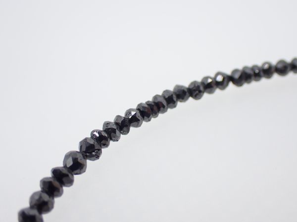 Black Diamond ブラックダイアモンド ネックレス 20.0ct K18WG 約5.4g 宝石 約44cm 装飾品 アクセサリー jewelry_画像5