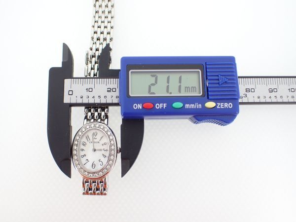 SEIKO セイコー CREDOR クレドール シグノ 1E70-0AB0 腕時計 ダイヤベゼル クォ―ツ レディース 稼働品_画像8