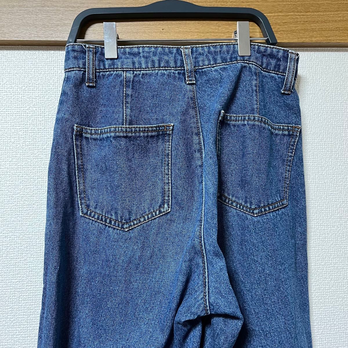 【フォロー割あり】スリット入りデニムパンツ サイズ61-89 Mサイズ相当 レディース ボトムス