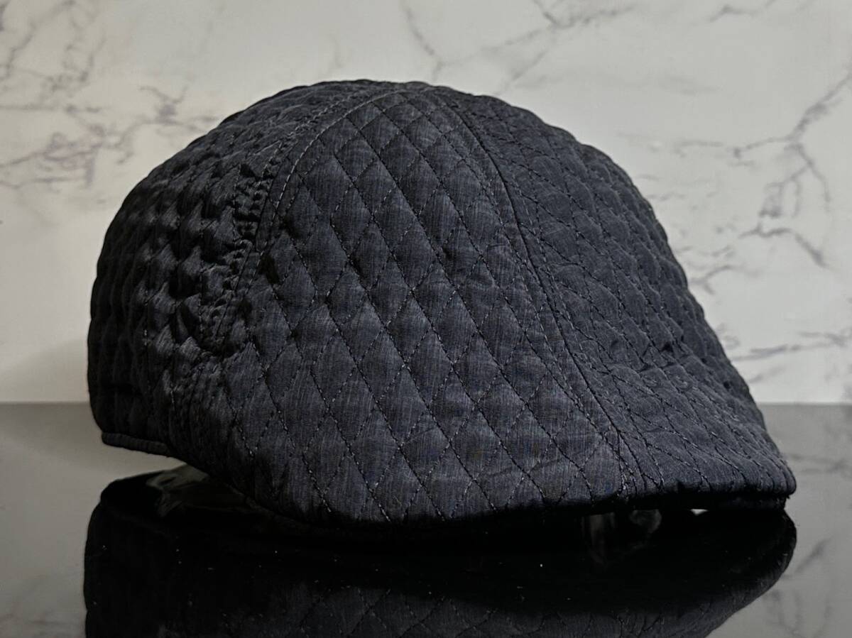 【未使用品】132K★DOCKERS ドッカーズ ハンチング 帽子 CAP 限定1個！高級感のあるネイビーのキルティング素材♪《伸縮前58㎝～61㎝位》_画像1