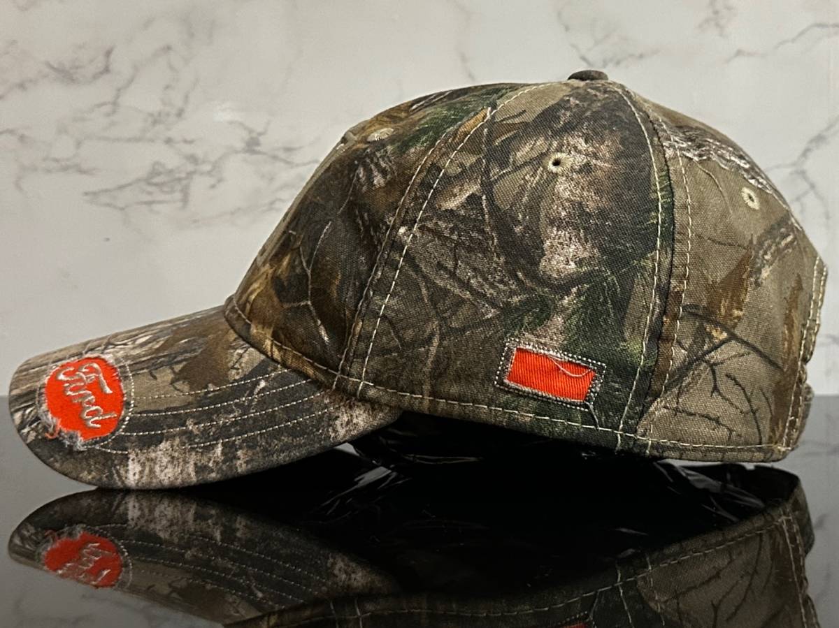 【未使用品】55D★Ford BUILT TOUGH フォード・ビルトタフ キャップ 帽子 CAP REALTREE製ウット系迷彩柄のコットン素材！《FREEサイズ》_画像3