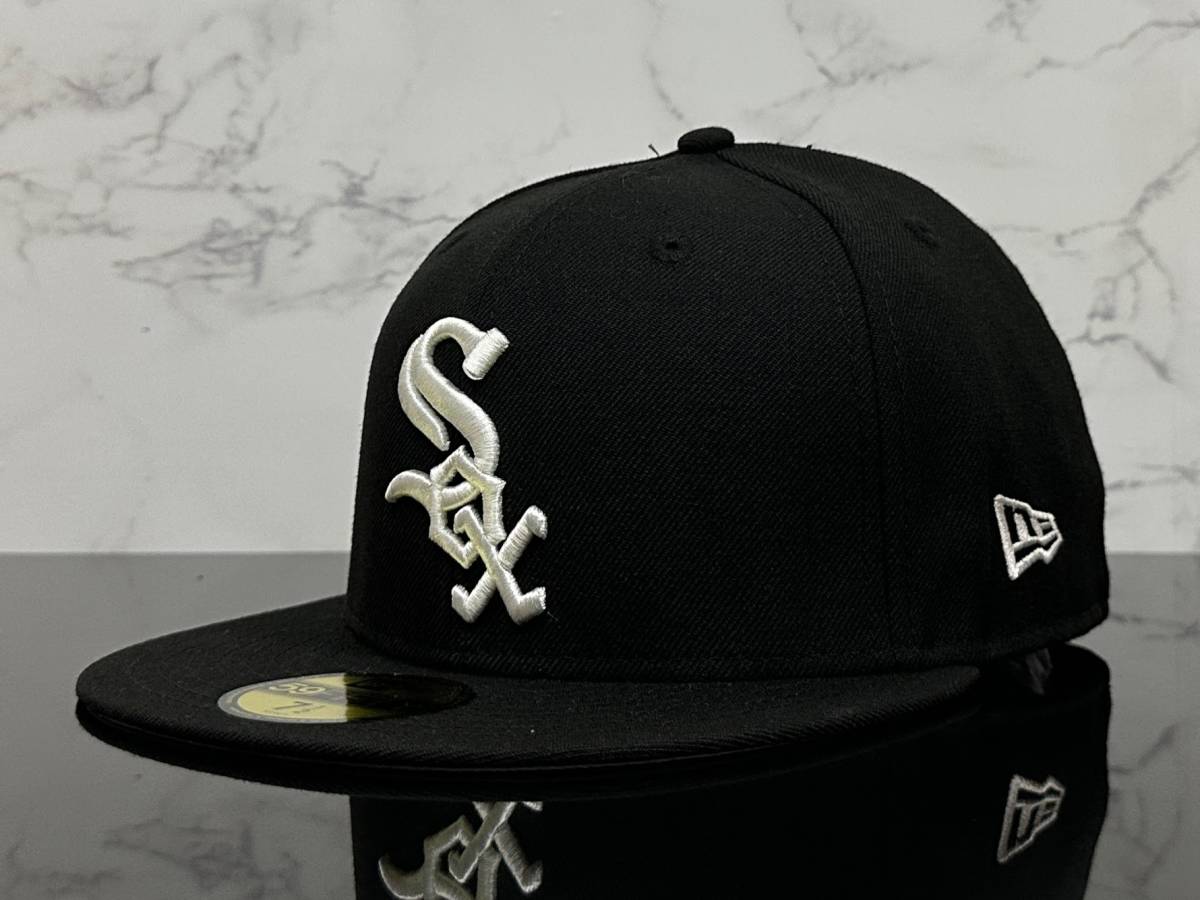 【未使用品】18C ★NEW ERAニューエラ 59FIFTY×MLB シカゴホワイトソックス Chicago White Soxコラボキャップ 帽子 CAP《SIZE 7・55.8㎝》_画像1