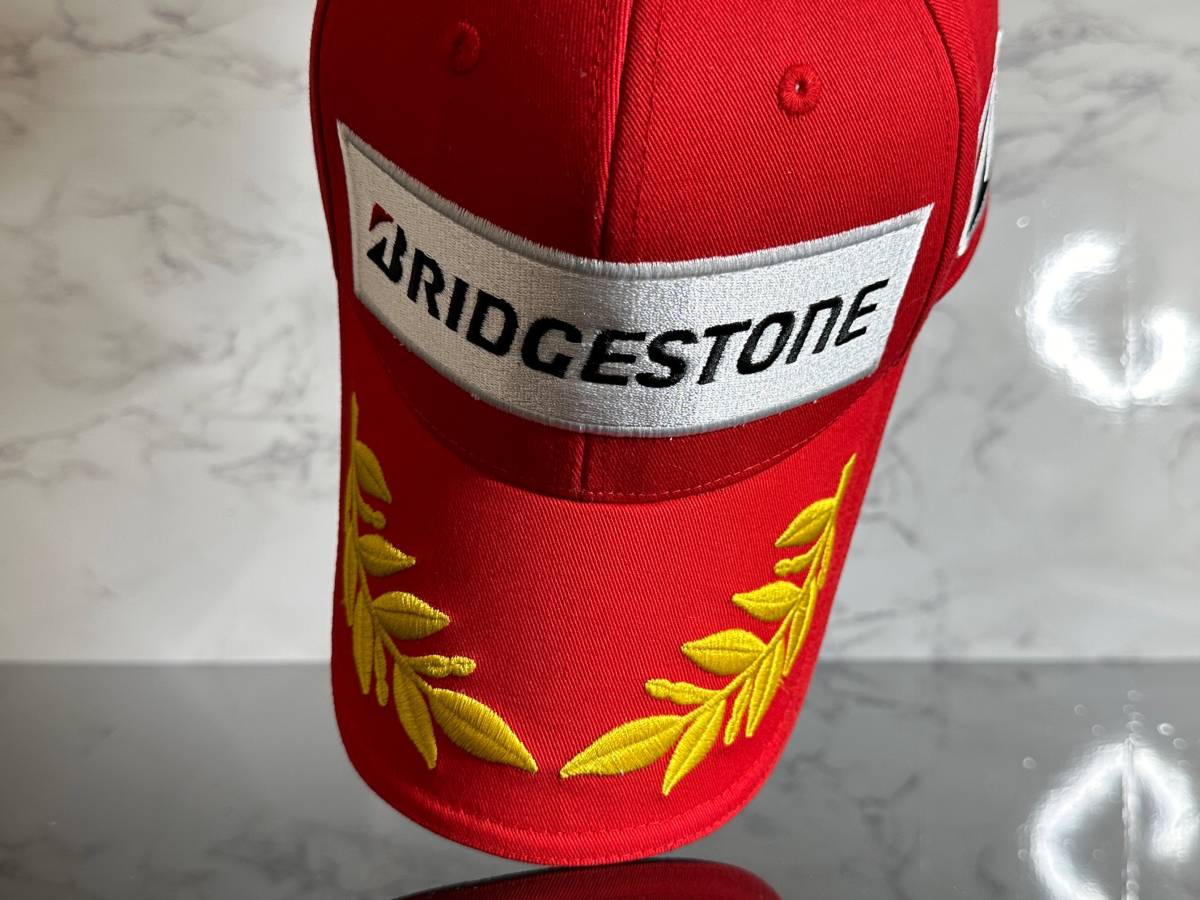 【未使用品】134K クール★BRIDGESTONE RACING ブリヂストン レーシング キャップ 帽子 CAP クールなレーシングデザイン！《FREEサイズ》_画像7