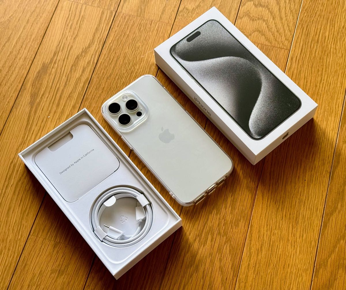 Apple iPhone 15 Pro Max ホワイトチタニウム 256GB SIMフリー Apple iPhone 15 Pro Max ホワイトチタニウム 256GB SIMフリー