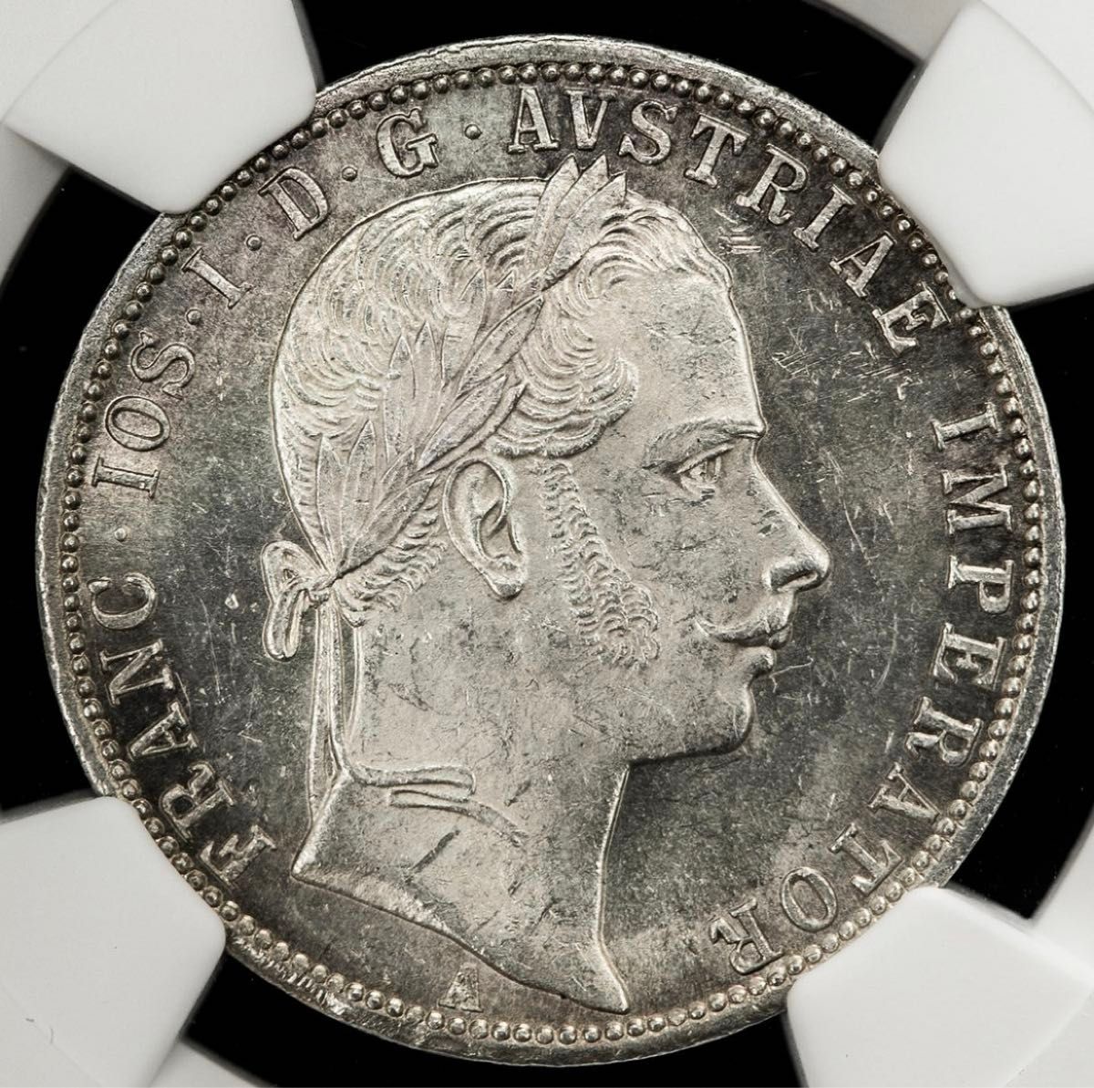 『NGC MS62』オーストリアフランツヨーゼフ1世フローリン銀貨（1861年）