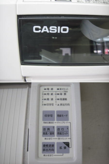 ★CASIO★楽一専用★ドットインパクトプリンター★ET-5680SR/S-PR-105BX★USB★インクリボン欠品★印字良好★現状渡し★a1485の画像2