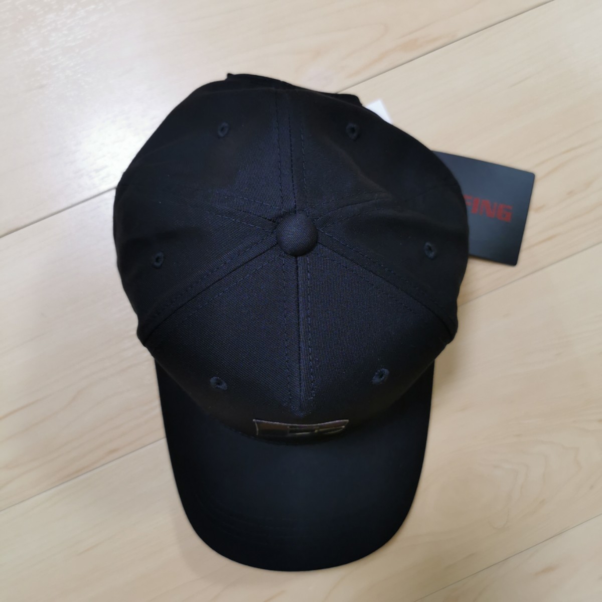 【新品未使用】ブリーフィング ゴルフ MS CAMO INITIAL CAP BRG231M79 帽子 キャップ ブラック ポリエステル 黒_画像5