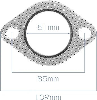 マフラーガスケット 内径51パイ　φ48〜φ51 シボレー インパラ　リンカーン　キャデラック　カマロ　コルベット　アメ車　ジムニー _画像3