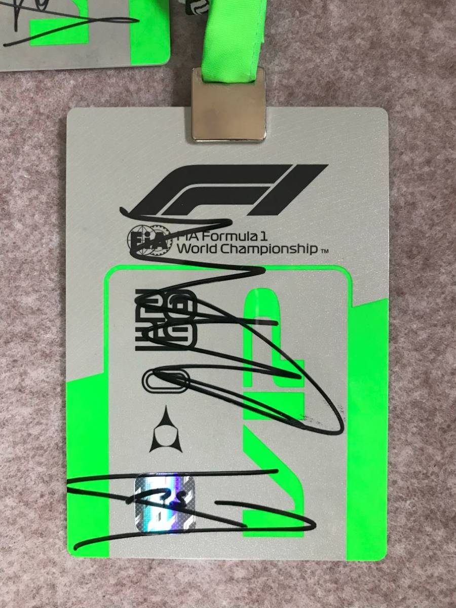2019 F1 1000GP 中国GP L.Norris S.Vettel C.Leclerc L.Hamilton M.Verstappen A.Prost autograph_画像3