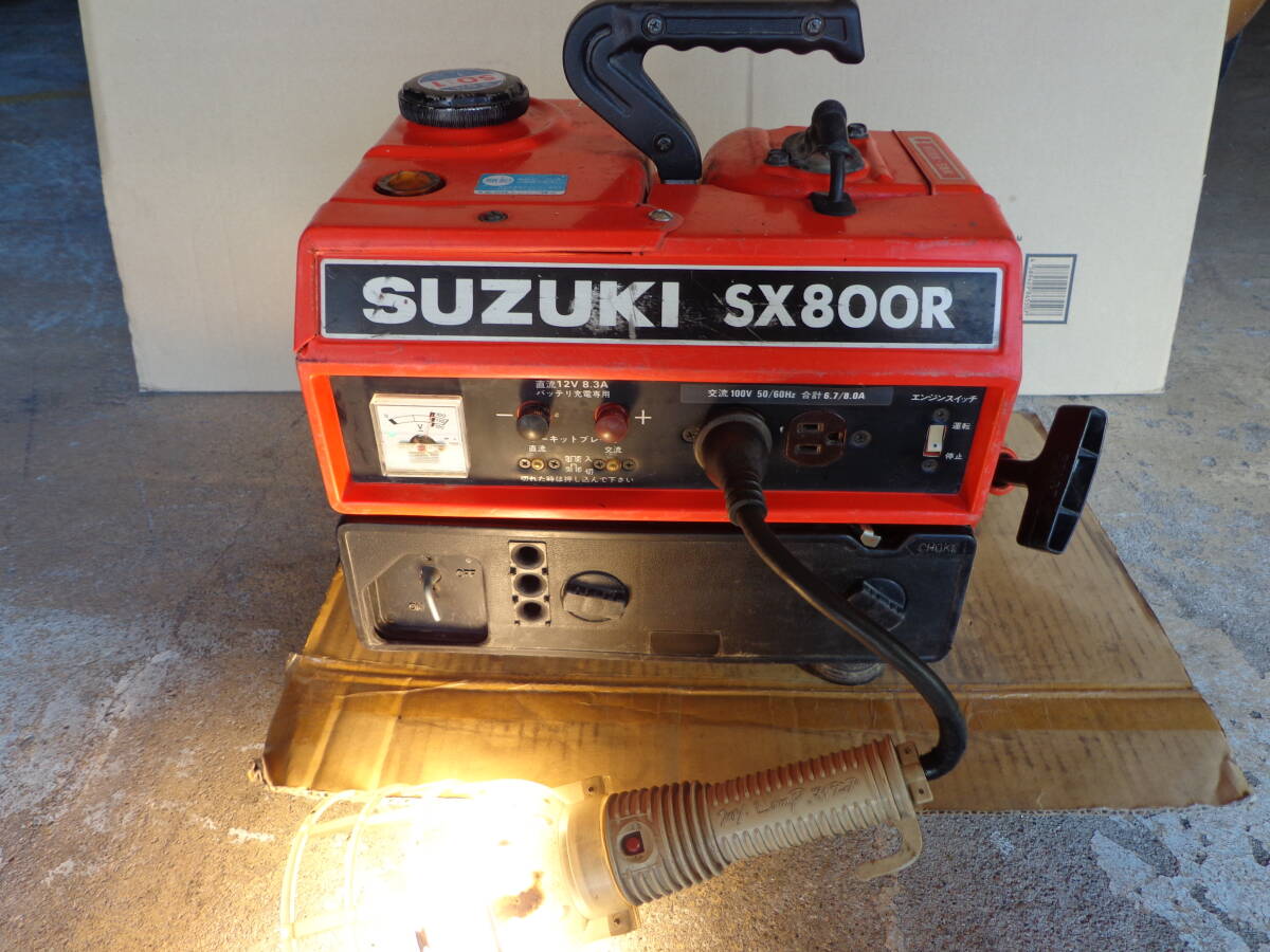 SUZUKI/スズキ ポータブル発電機　SX800R 50Hz、60Hz　中古品　整備済_画像1