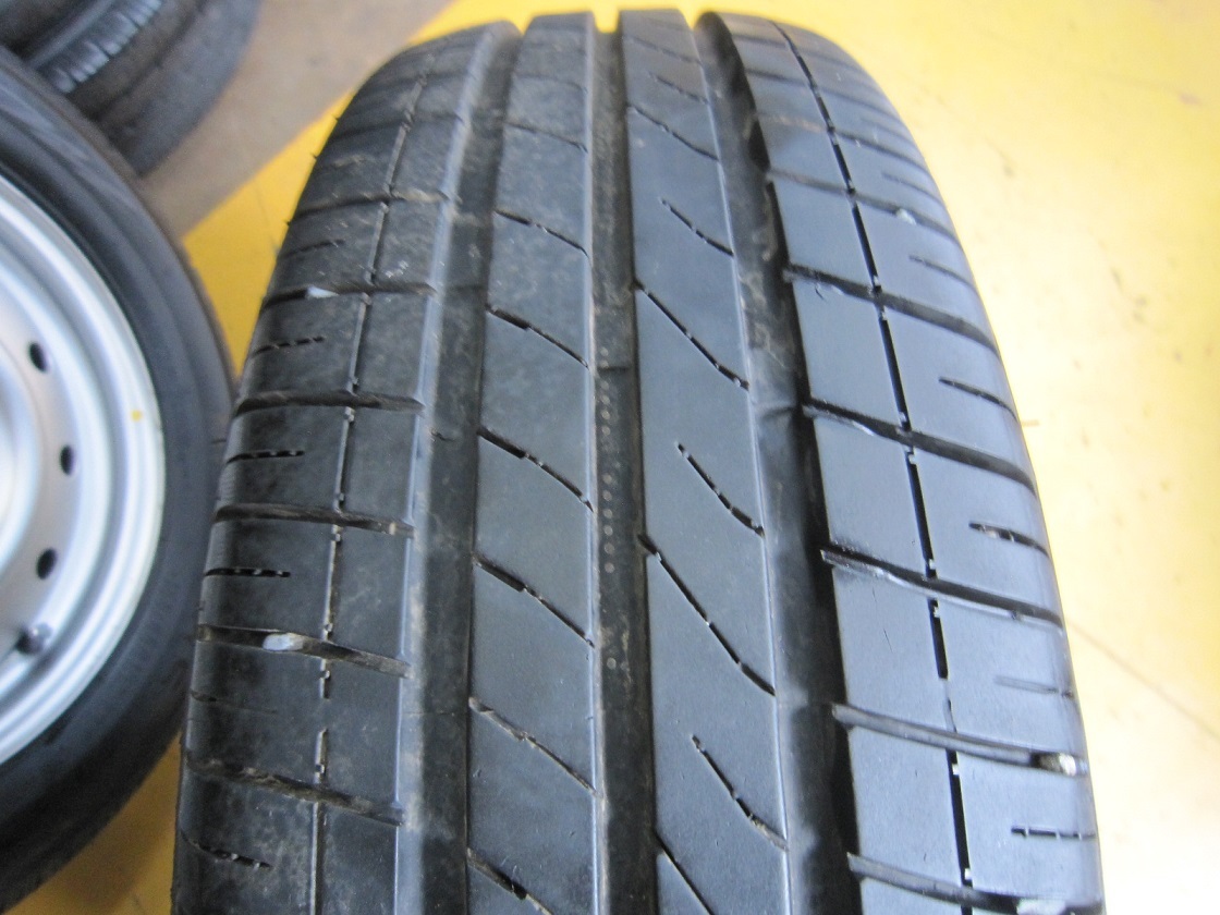 G675☆スズキ　鉄　155/65R13　J13X4　PCD100　4H　アルトなど　ハブキャップ付き_画像7