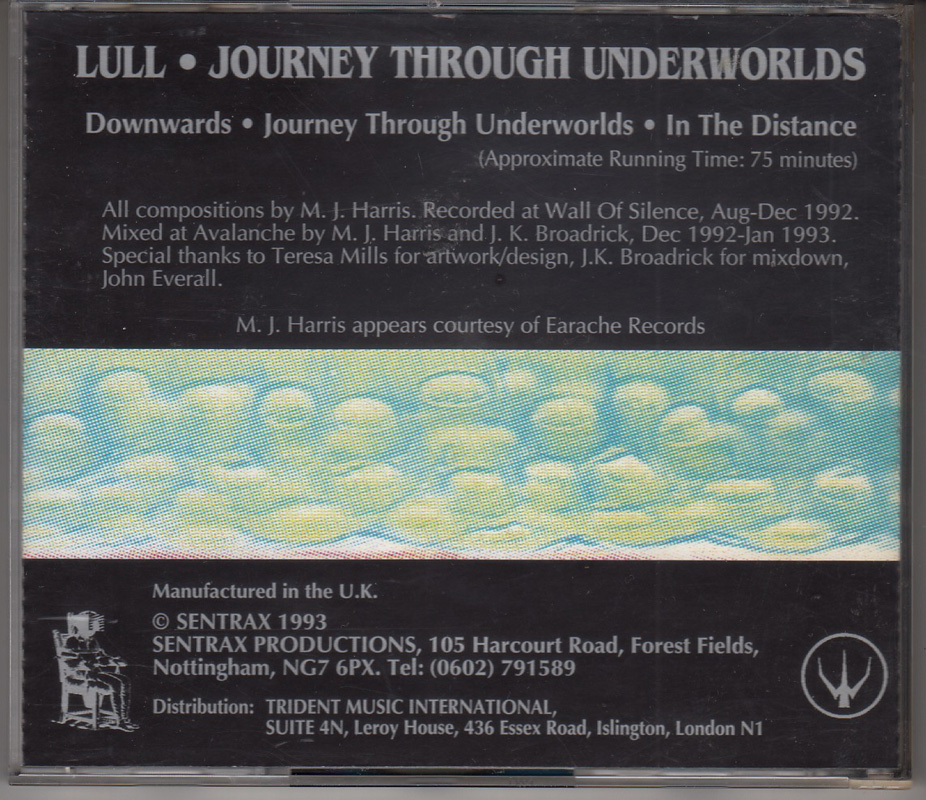 【CD】LULL - Journey Through Underworlds【Mick Harris/1993年Dark Ambient/Trident】_画像2